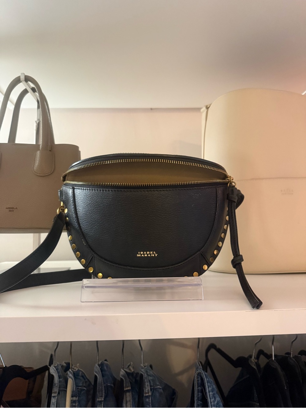 Isabel Marant SKANO BAG IN GRAINED LEATHER - Picture 3 of 10